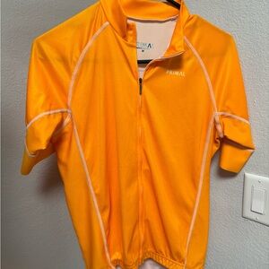 Primal Men's Orange Cycling Jersey- Medium